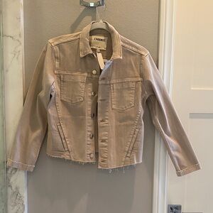 L'AGENCE Tan Jean Jacket